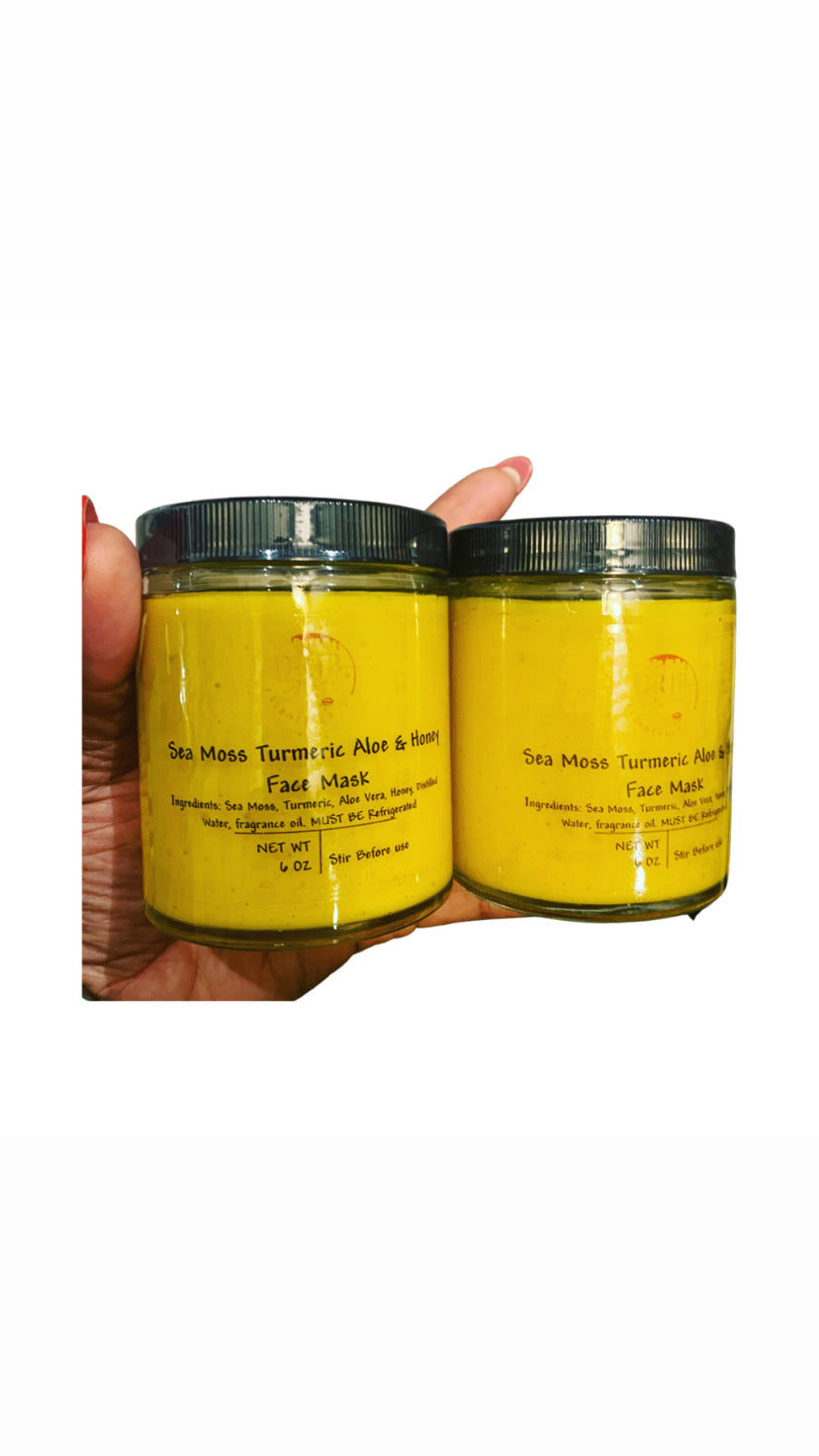 Sea Moss Turmeric Aloe and Honey Face Mask